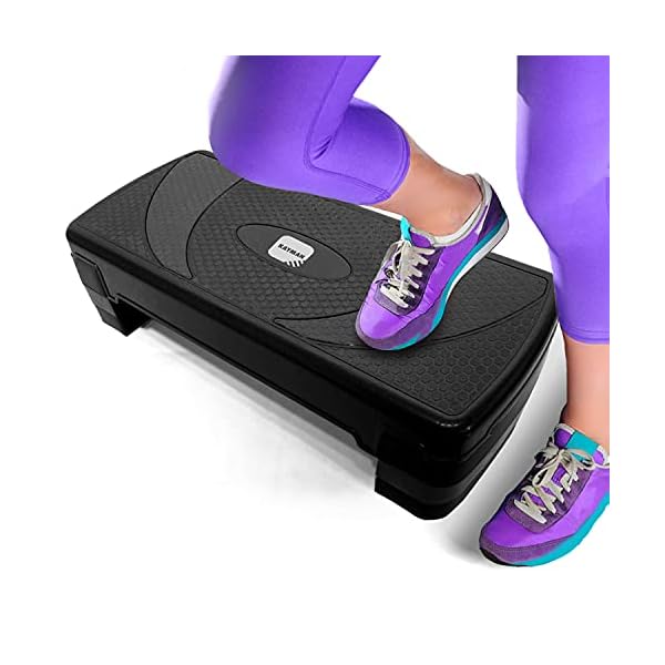 KAYMAN-Exercise-Steps--Fitness-Stepper-for-Home-Gym-Suited-for-Aerobics-Cardio-Weights-Yoga-DVD-Workout--Adjustable-3-Step-Level-Heights-10-15-20cm--Perfect-Equipment-Accessory-Set-for-Fitness-Routine KAYMAN Exercise Steps – Fitness Stepper for Home & Gym, Suited for Aerobics, Cardio, Weights, Yoga, DVD Workout…