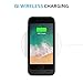 iPhone 8 Plus Battery Case with Qi Wireless Charging, (Apple Certified) PRESS PLAY Nero 3100mAh Slim Rechargeable Extended Protective Portable Backup Charger Case for iPhone - Black