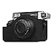 Fintie Protective Case for Fujifilm Instax Wide 300 Instant Film Camera - Premium Vegan Leather Bag Cover with Removable Strap, Vintage Black