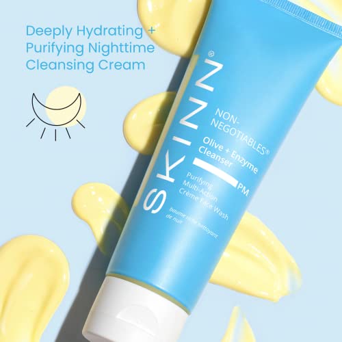 SKINN Purifying, MultiAction Cream Face Wash, Olive + Enzyme Cleanser