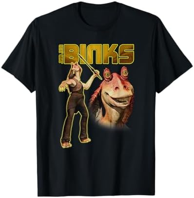Amazon.com: Star Wars Jar Jar Binks Ex Squeeze Me Quote V2 T-Shirt