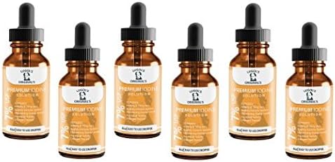 Lugols Originals Lugols Solution With Potassium Iodide Drops High Potency Concentrated Thyroid Supplement 7% 1 oz 6 Pkg