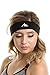 NEWZILL Headband Sweatband Best for Sports, Running, on Yuga, Working Out and Dominating Your Competition - Performance Stretch Moisture Wicking Headbands (Black/White)