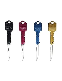 2 cuchillos plegables con forma de llavero, de la marca Langxun