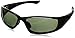 Crossfire Eyewear 24426 MP7 Full Frame Polarized Safety Glasses with Blue Green Polarized Lens and Black Frame
