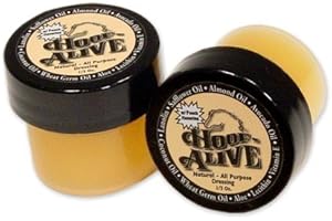 Hoof-Alive. Natural, All-Purpose Dressing Penetrates Hoof Wall and Living Tissue. Promotes Strong, Healthy Hoof Growth. Helps Heal Water and Quarter Cracks. Non-Irritating. Petroleum-Free.