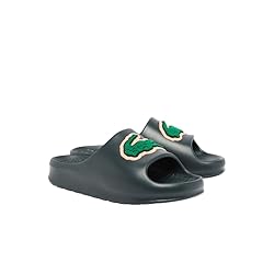 Lacoste Women's Serve Slide, Green Croc with