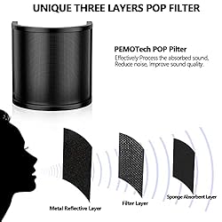Microphone Pop Filter for Blue Yeti,PEMOTech