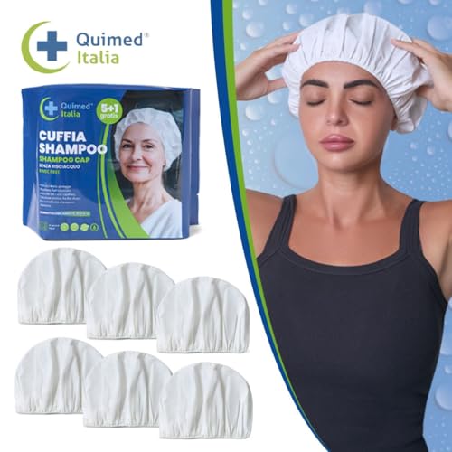 Shampoo Cap for Bedridden and Elderly 5+1 Free – Disposable Hair Cap without Rinse with Conditioner, Microwave Heated, pH Neutral, Hygiene and Comfort in Bed and on the Move