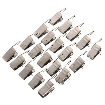 Buy 20pcs Metal Shower Curtain Pole Clamps Multifunction Window