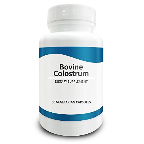Pure Science Bovine Colostrum 500mg (Immunoglobulin >/20%) â€“ Anti-Inflammation & Digestive System Support â€“ 50 Vegetarian Capsules of Colostrum Powder