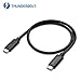 [USB-IF Certified] Cable Matters 40 Gbps Thunderbolt 3 Cable Black 1.6 Feet Supporting 100W Charging