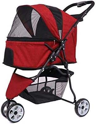 猫と犬のベビーカー ペットの猫のベビーカーは 迅速に折り畳ま4匹