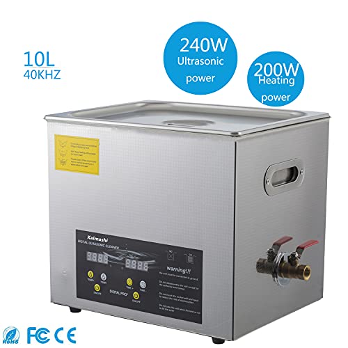 Kaimashi Professional Ultrasonic Cleaner 10L with Digital Timer and