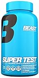 Beast Sports Nutrition Super Test Caps- Fast-Acting Test Booster with KSM-66 Increase Testosterone & Nitric Oxide, Liver & Kidney Support. Build Muscle, Burn Fat, Boost Libido. 45 Servings, 180 Caps