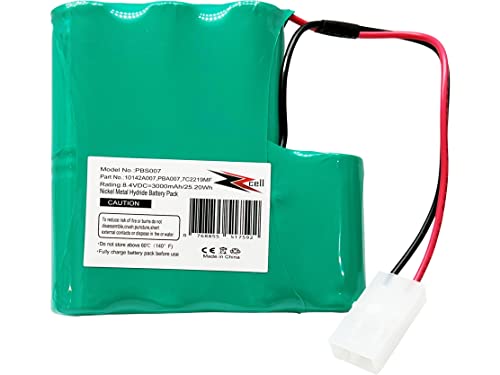ZZcell® Battery Replacement for Water Tech 10142A007, PBA007, 7C2219MF MTC 3937 MEGATECH Vacuum 8.4Volts 3000mAh