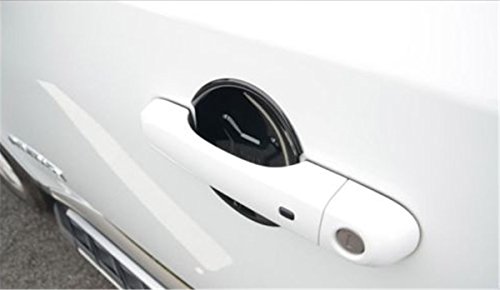 FMtoppeak Black 4 Pcs ABS Chrome Door Handle Bowl Trim Cover For 2014 UP Jeep Renegade - Thumbnail 6