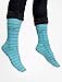 Out of Print Unisex Library Card Socks Large Blue