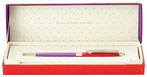 Kate Spade New York Black Ink Ballpoint Pen, Black Dots