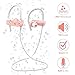 Bluetooth Wireless Workout Earbuds - Cordless Ear Buds for iPhone Android, Gym Running Headphones for Women, Girls Sports Waterproof Earphones w/ 10 Hour Battery IPX7 Waterproof Built in Mic - Pink