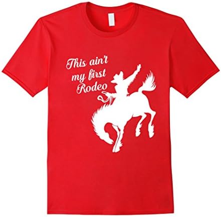 Mens Cowboy Hore Riding Rodeo Sport Bull Riders T shirt Large Red