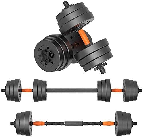 LAMTON Dumbbells 10kg Gym Equipment Adjustable Barbell Dumbbell Dual-use Plastic Bag Adjustable Arm Exercise Training Device Dumbbell