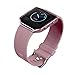 Wearable4U Fitbit Blaze Silicone Replacement Band Strap with FRAME for Fitbit Blaze (Gentle Pink w/Frame, Small)
