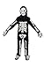 Monika Fashion world Skeleton Costume For Boys Kids Light up Halloween Size M (5-7) L (6-9)