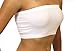 Dona Michi Women's Basic Stretch Bandeau Bra Tube Top One Size Fits All - White