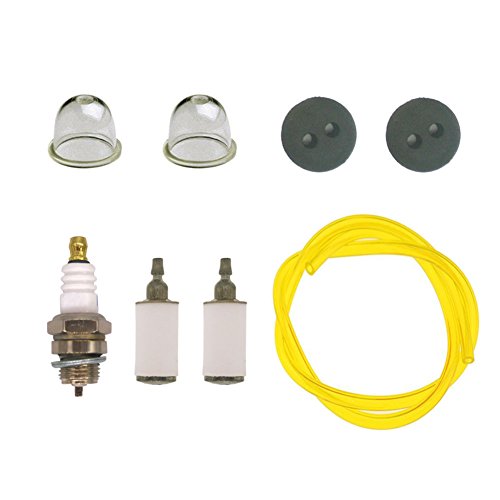 NIMTEK 3004105 300494 Repower Kit with Fuel Line Fuel Filter for Earthquake E43 E43CE E43WC 10310 Dually Auger Cultivator WE43 WE43E WE43CE Edger