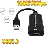 ABUNRO HDMI Capture Card USB 3.0 1080P 60fps Live Game Video Grabber Win Mac view 8