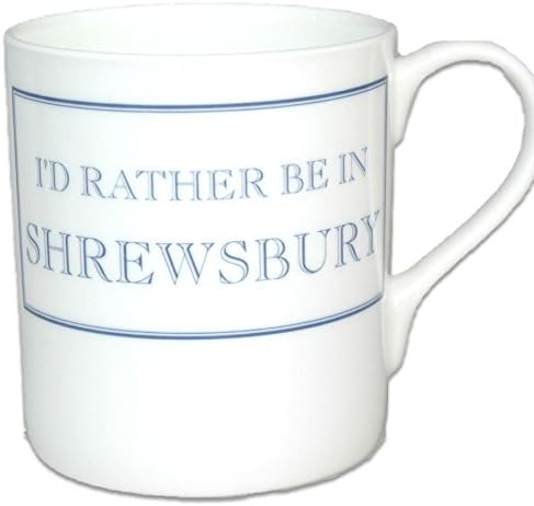 Stubbs Mugs I'd Rather Be In Shrewsbury Mug Bone China (Pack of 2)