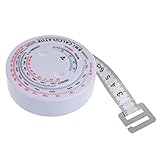Cren® BMI Body Mass Index Retractable Tape Measurer Test Calculator Body Diet Weight Loss