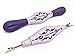 Smartneedle Stitch Ripper, Undo Double Tip Seam Ripper for Embroidery, Sewing, Art and Craft Projects, 2-in-1 Japanese Harden Steel Ergonomic Seam Ripper with Protective Caps, Thread Unpicker, Purple