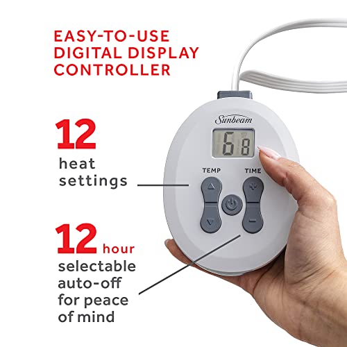 Sunbeam Royal Luxe Mushroom Heated Blanket Queen Pricepulse