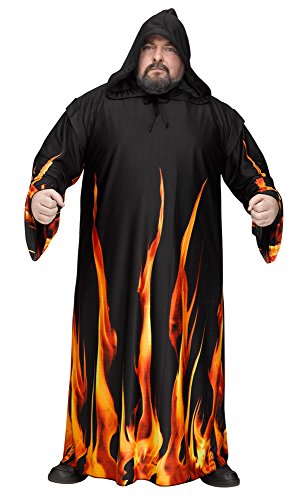 Burning Robe Man Costume, Plus Size