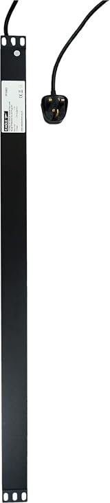 Eagle 12-Way UK Vertical PDU Surge Protection 19 Inch Rack Mount 2m Lead view 3