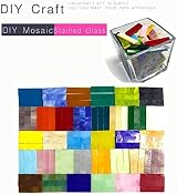 BTMIEY 4cm White Stained Glass Strips 200g DIY Mosaic Crafts Picture Frames view 3