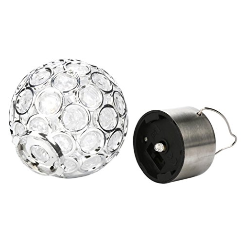 Kanzd Waterproof Solar Rotatable Outdoor Garden Camping Hanging LED Round Ball Lights (White) - Thumbnail 7