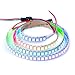 BTF-LIGHTING WS2812B IC RGB 5050SMD Pure Gold Individual Addressable LED Strip 3.28FT 144LED 144Pixel/m Flexible Full Color IP30 DC5V for DIY Chasing Color Project(No Adapter or Controller)