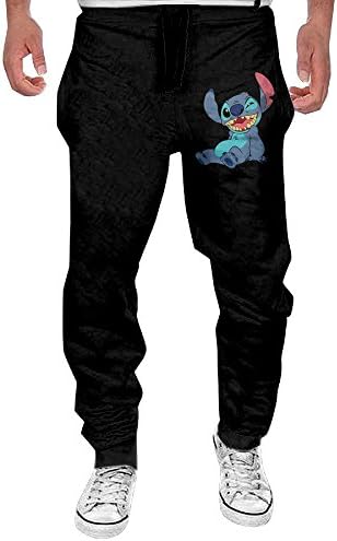 Mens Lilo And Stitch Wink Sweatpants 100 Cotton