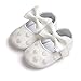 Itaar Baby Girl Moccasins Bow PU Leather Heart Embroidered Soft Soled Shoes for Infants Toddlers