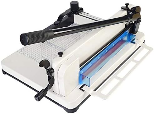 Heavy Duty A4 Guillotine Paper Cutter, 12" Manual High Speed Steel Blade Cutting Machine 400 Sheets Book Trimmer Machine Metal Base Desktop Stack for Office Commercial Photocopy Printing Shop