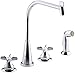KOHLER K-7779-K-CP Triton Kitchen Sink Base Faucet, 12-1/4-Inch Spout Height, Polished Chrome (Handles Not Included)