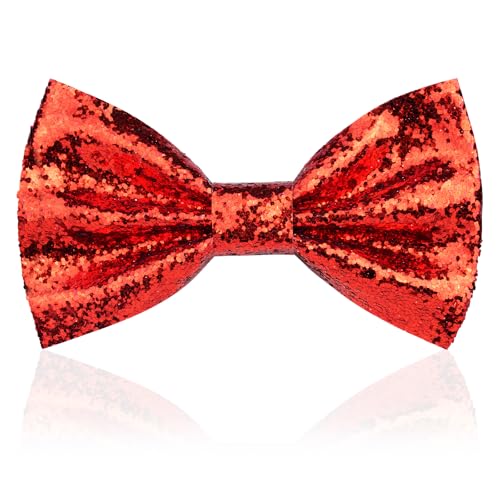 Red Glitter Bow Tie