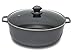 IMUSA USA GAU-86626T Colombian Nonstick Caldero with Porcelain Hammered Finish 4.8-Quart, Dark Gray