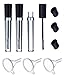 3 Pcs 8ml Empty Mascara Tube with Eyelash Wand Eyelash Cream Container Bottle for Castor Oil and DIY Cosmetics, Includes 3 tubes, 3 rubber inserts, 3 funnels and 3Transfer Pipettes