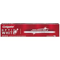 Colgate Optic White Whitening Toothpaste, Sparkling Mint - 6.3 ounce (6 Pack)