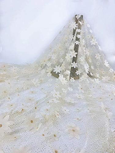 Amazon 57 1 チュール 刺繍 生地 レース ハンド メイド 手芸 手作り アンティーク 結婚式 ドレス ワンピース作れます 白 布 生地 通販