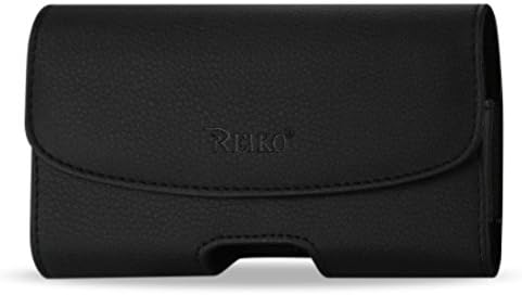 For Iphone 8 / 7 / 6 / 6S (4.7 Inch Screen) / LARGE SIZE Black Leather Pouch (FITS WITH THIN HYBRID / SILICONE PROTECTOR) + Zoomazig Stylus